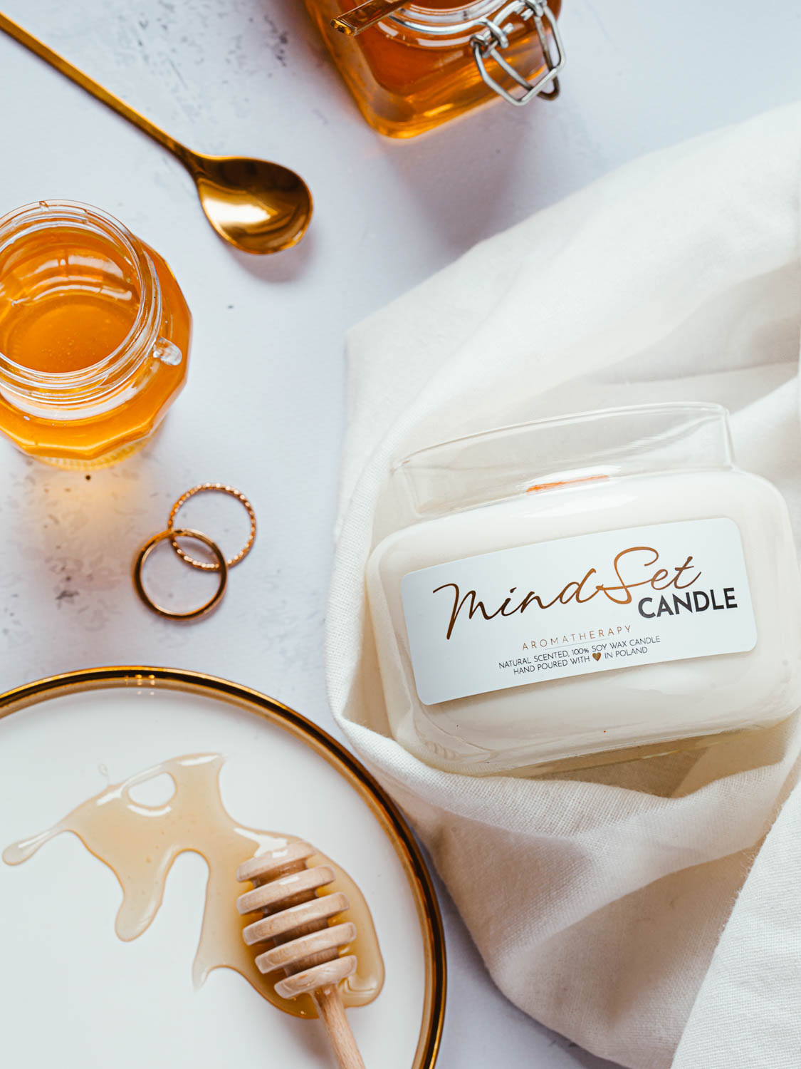 MindSet Candle Honey Blossom 450 ml